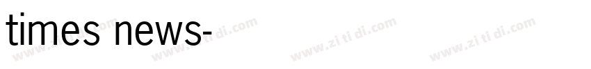 times news字体转换